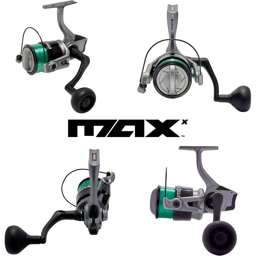 Спиннинговая катушка AbuGarcia Max X 4000 с леской Рыболовное снаряжение для начинающих