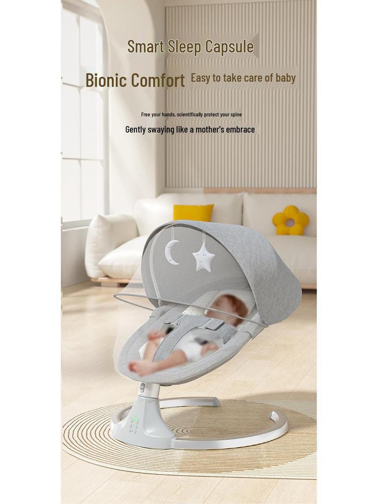Многофункциональное электрическое кресло-качалка для младенца: Кресло-реклайнер для новорожденных для сна.