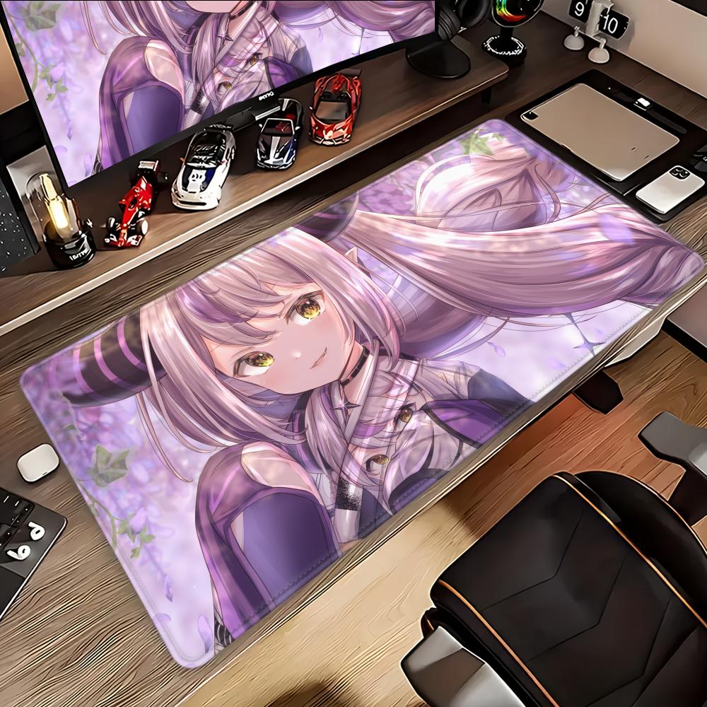 1 шт. Аниме La+ Darknesss Коврик для мыши VTuber Hololive Косплей Настольный коврик с подушечкой Игровые аксессуары Prime Gaming XXL Коврик для клавиатуры