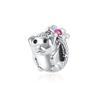 New Sparkling Owl Fox Dog Wolf Fish Hedgehog Charm Bead For Girl Fit Original Fashion Bracelet Diy Jewelry For Women Gift