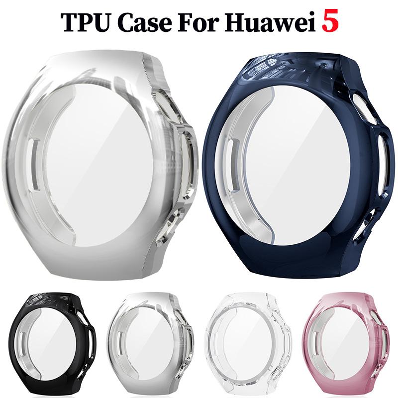 Чехол из ТПУ для Huawei watch 5 46 мм 42 мм аксессуары Полностью ударопрочный Защитная Рамка-бампер корпус для Huawei watch5 46 крышка