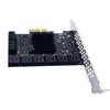 PCIE  Card PCIe 6 Ports  3.0 6G SSD Adapter Card Computer Accessories Support 16  3.0 Devices
