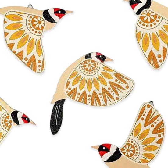 5 шт. Деревянная птица Декор деревенские летающие птицы настенное украшение домашний офис настенное искусство птица