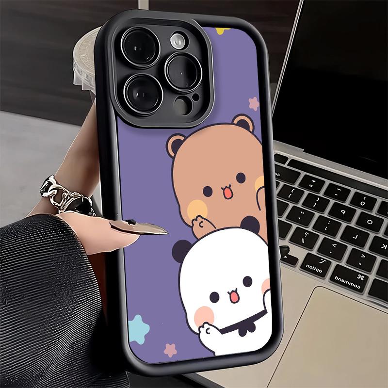 Чехол для телефона iPhone 17 Air 16E 15 16 Pro Max Bubu Dudu Мультяшный Милый Чехол 14 Plus 13 12 Mini Мягкий Силиконовый Fundas