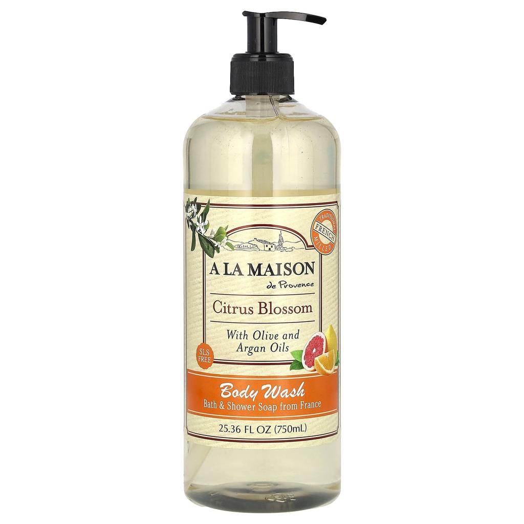 A La Maison de Provence Body Wash, Citrus Blossom, 25.36 Fl Oz (750 Ml)