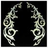 Jockomo Gothic Vine WT Symmetrical Set, Perfect for Guitars and Basses, Includes Pickguard Inlay Stickers