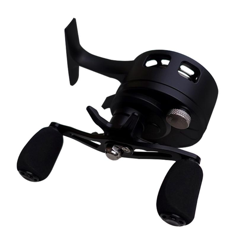 Рыболовное снаряжение Инерционная катушка для подледной рыбалки с металлической шпулей и 3+1 подшипником Инерционная катушка для подледной рыбалки со свободной шпулей с большой шпулей