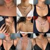 17 км Стильные Стильные Асимметричные Замок Ожерелья Скрутка Золотой Цвет Тон Цвета Массивные Толстые Женские Замок Чокер Цепочка Ожерелья Сбор Сбор