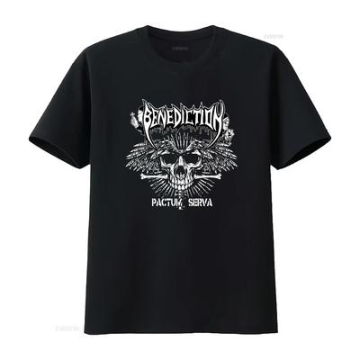 Benediction Pactum Serva Skull Death Metal T Shirt S M L XL XXL Official Design Vintage Washed Unisex Stylish Versatile