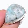 Larimar Gemstone 925 Sterling Silver Jewelry Ring Size 6