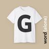 G - Bold Single Letter T-shirt Celebrating the Letter "G"