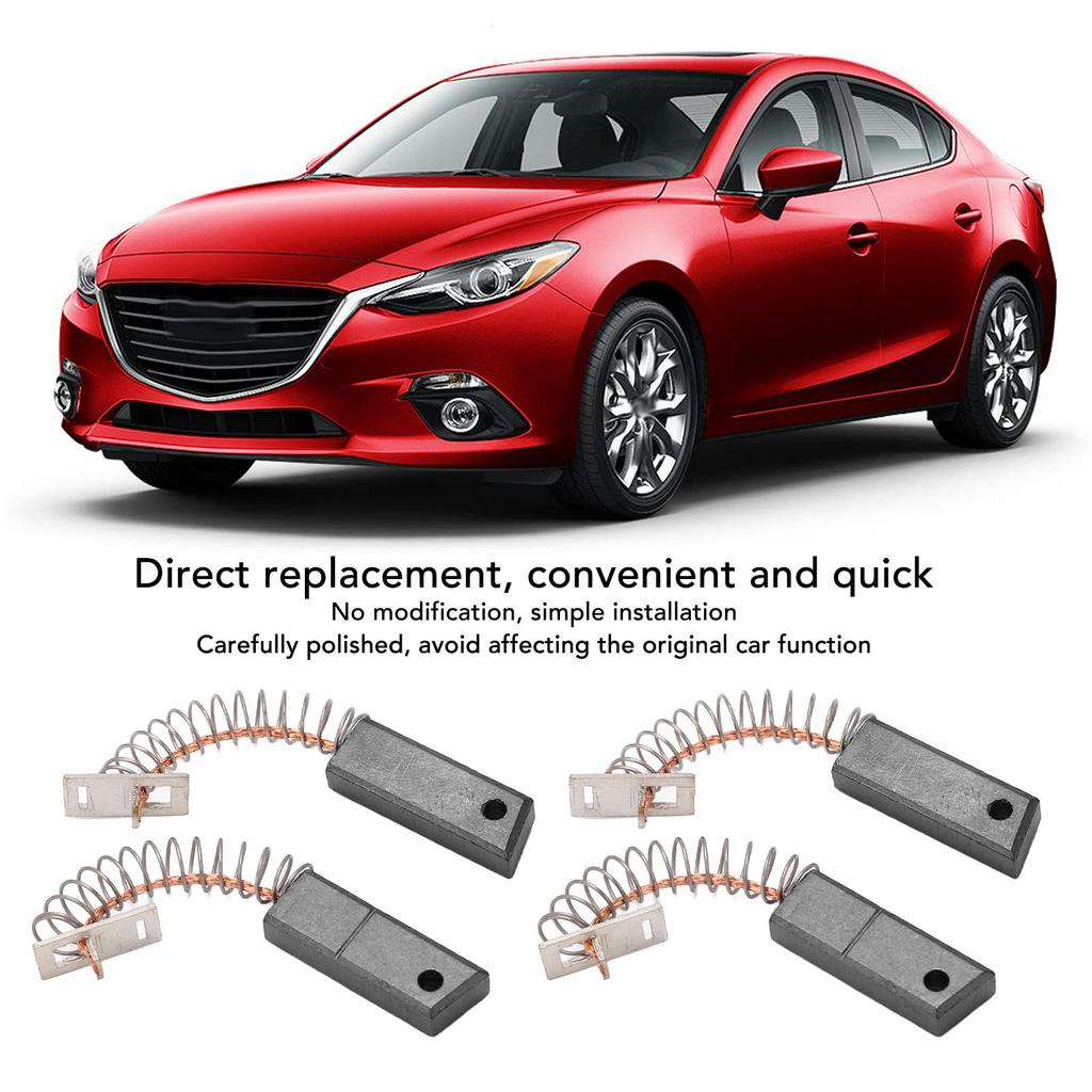 Replaceable Carbon Motor Brush 4 Pcs Alternator Brush Set A647X50870 Metal Alternator Brush Set IR IF Replacement