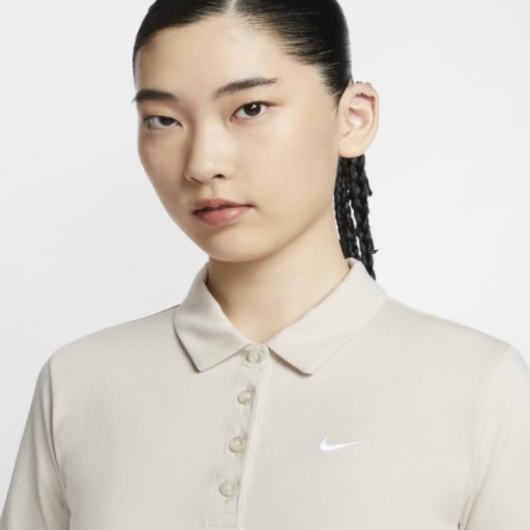 Nike Sportswear Short Sleeved Dress Women's Light Rosewood Umber/White HJ8149-104
