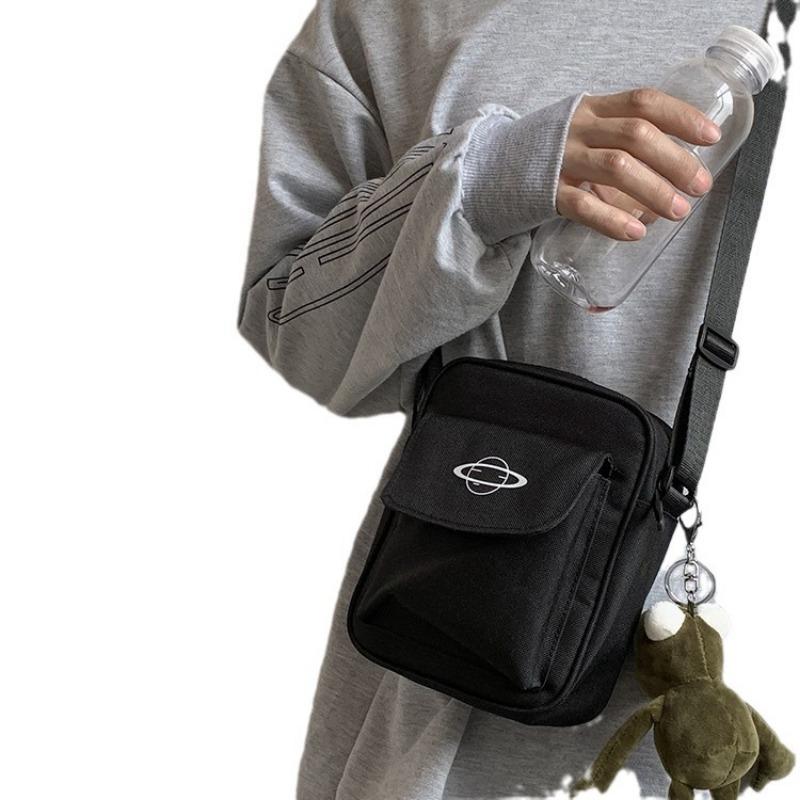 Маленькая, Простая, Универсальная, Свежевыглядящая Тканевая Сумка, Сумка через плечо, Сумка кросс-боди