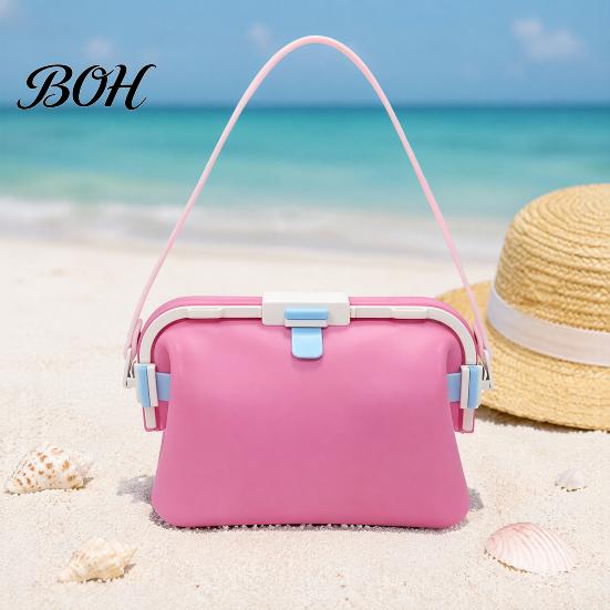 Waterproof Silicone Swimming Bag Swim with Leak-proof Clip, 4000ml Large Capacity Beach Foldable Crossbody Bag, Tote for Surfing And Travel