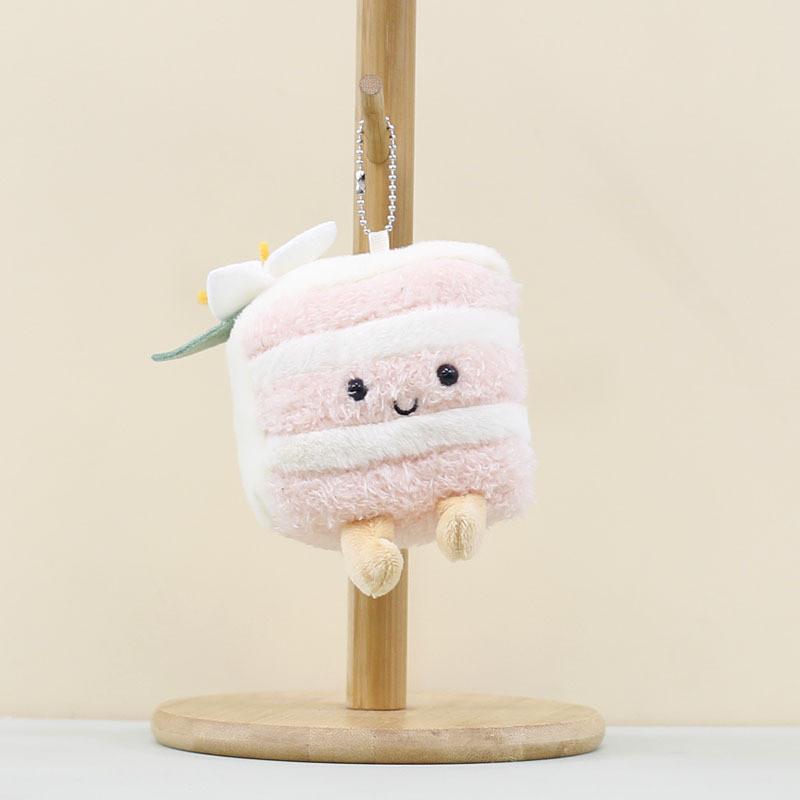 Cake Triangle Plush Keychain Cute Dessert Doll Perfect Birthday Gift Girls For