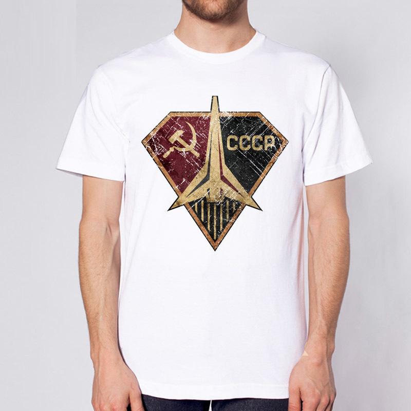 CCCP русская футболка СССР Советский Союз КГБ Москва Новое поступление российская футболка модные футболки индивидуальный забавный дизайн