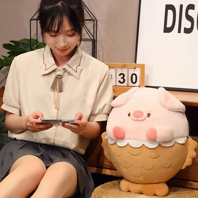 Милая милая кукла-поросенок, плюшевая игрушка-кукла-поросенок, детская кукла для сна, успокаивающая кукла