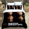 Постельное белье Imagine Dragons Rock Band Изысканный комплект постельных принадлежностей Пододеяльник Покрывало Роскошный Подарок на День Рождения Комплект постельного белья