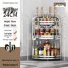 Handon 3-Tier Stainless Steel Corner Spice Rack with Knife Holder