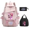 3Pcs/set Anime Cartoon Demon Hunters Printed Backpack for Teenger Children Student Schoolbag Girl Women Large Capacity Waterproof Travel Bag