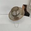 Ins Summer Natural Salt Grass Openwork Weaving Pearl Chain Lady Fedoras Cap Women Panamjazz Hat