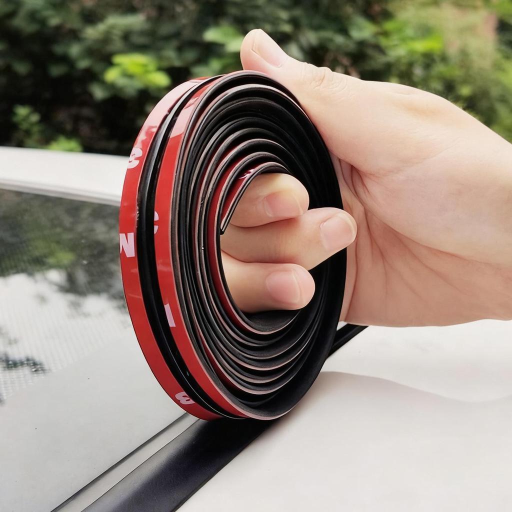 Windshield Rubber Seal Strip T-Shape Soundproofing Cuttable Weatherstrip Weather Stripping Door Seal For Automotive Sedan Pickup