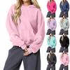 Женская мода, женский легкий пуловер с длинными рукавами и карманами, толстовка с капюшоном в стиле консервативного стиля