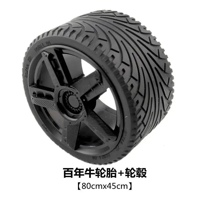 MOC Высокотехнологичное Колесо с Шиной и Ступицей DIY Кубики Автомобиль Грузовик 44309 70695 15413 Строительные Блоки Совместимые Мотоциклы Гонки Игрушки