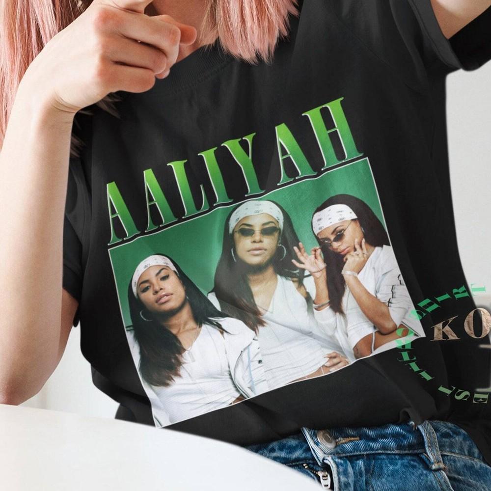 Aaliyah Shirt Aaliyah Inspired Music Trend Vintage 90s#039; Shirt Aaliyah Unisex Unisex T-Shirt