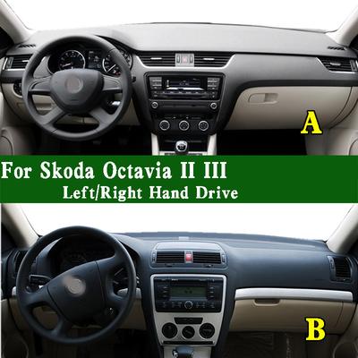 Для Skoda Octavia II III 1Z3 1Z5 A5 NM2/4/5/3 Коврик на панель приборов Накладка на панель приборов Защита от солнца на панель приборов Коврик на панель приборов от грязи