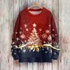 Christmas Sweatshirts For Women Knit Sweater Cute Shirt Fall Crewneck Pullover Tops