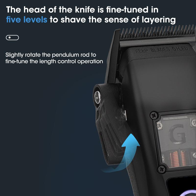 High Speed Hair Clipper Maglev Motor DLC Coated Blade Hair Cutting Supplies Cordless LCD Electric Clippers