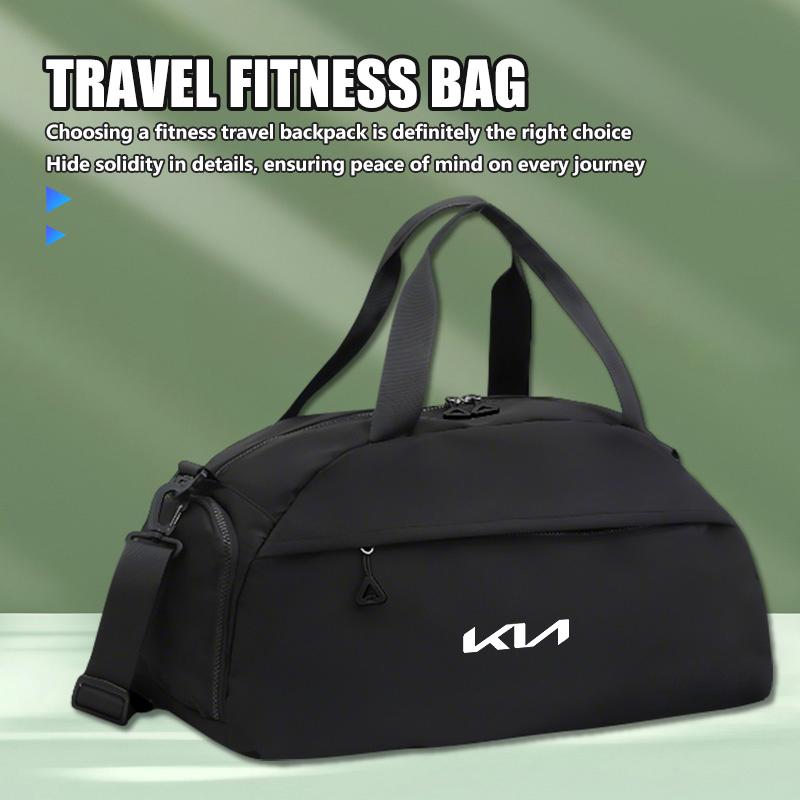 NYOJ2 Car Logo Sports Fitness Large Capacity Portable Storage Bag For KIA Ceed Sportage Rio K5 K2 Optima Cerato Venga Sedona