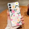 Чехол для телефона с узором из разноцветных цветов для Samsung Galaxy S26 S25 S24 S23 Ultra S22 Plus S21 S24 S25 FE Прозрачный Ударопрочный Мягкий Чехол