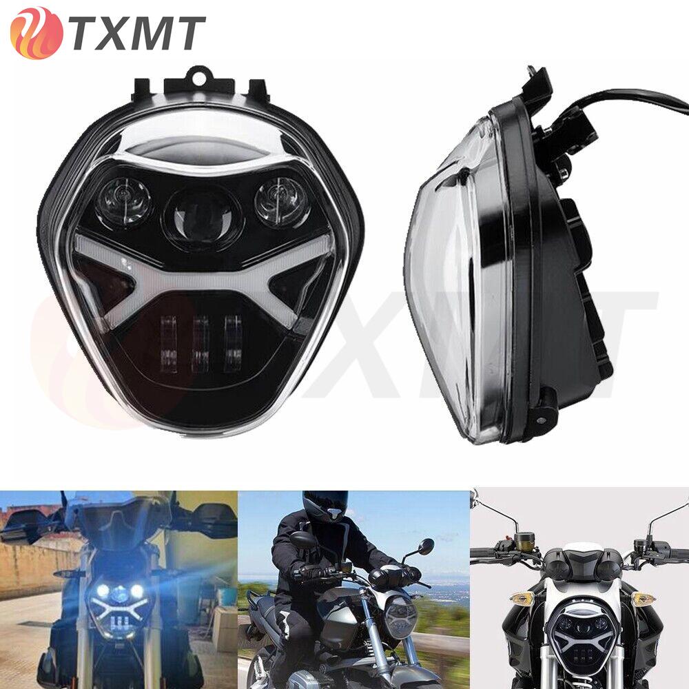 Светодиодная фара в сборе для BMW R1200R (2016-2019) с дневными ходовыми огнями