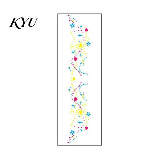 Sparkling UV Reactive Decals Halloween Temporary Tattoo Sticker, Glow in The Dark Face Waterproof Tattoos for Adults Body Art Adults, Nightclub,