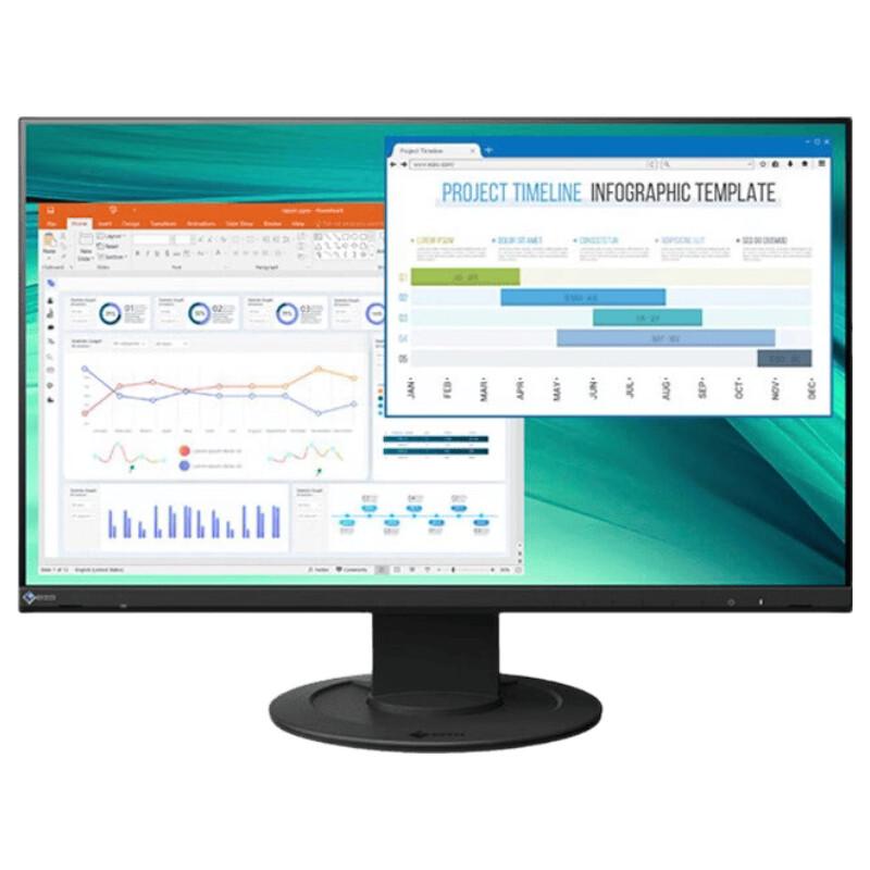 EIZO EV2460 IPS Monitor CN plug (adapter included)