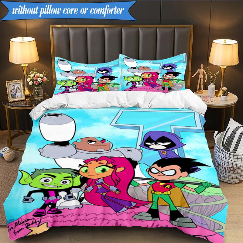 3PCS Titans Humor Bedding Set,Including 1pc Duvet Cover And 2pcs Pillowcases Perfect for Bedroom, Dormitory, Fan Christmas gift