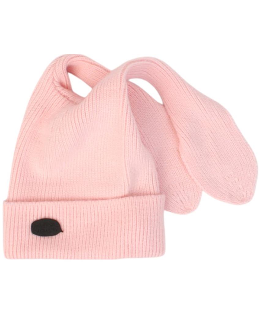 UNIVERSAL CHEMISTRY Rabbit Short Ear Pink Beanie Cat Beanie