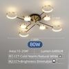 Nordic Simple Ceiling Lamp Black Gold Decoration Home Chandelier Bedroom Living Room Lamp Indoor Lighting Fixtures
