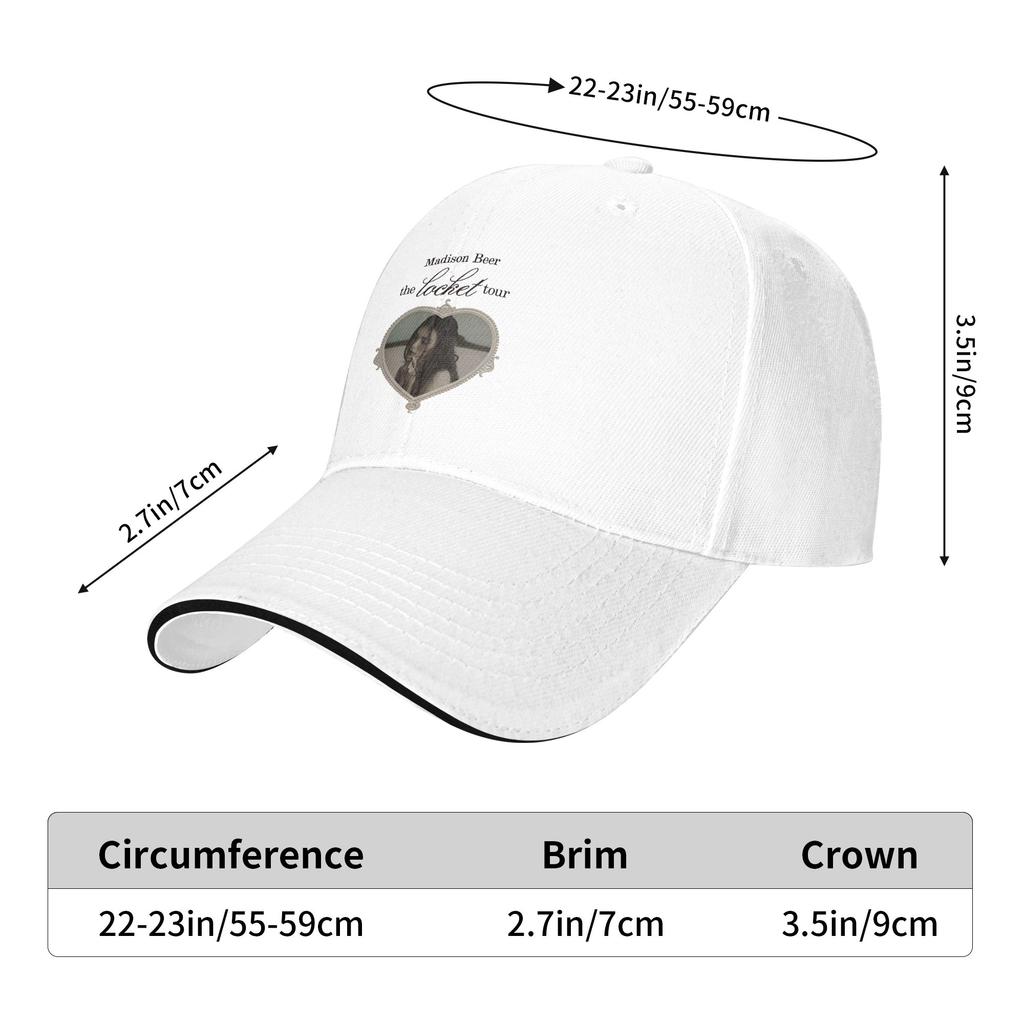 The Locket Tour Baseball Cap Madisons Beer Fashion UnisexTeens Trucker Hat SunProof Outdoor Gym Baseball Caps