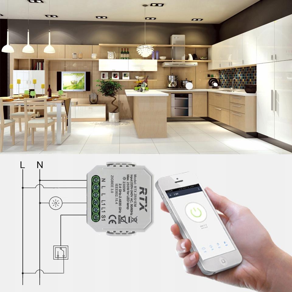 RTX Mini Relay Controller Module ENERGY MEASUREMENT LN TUYA ZigBee