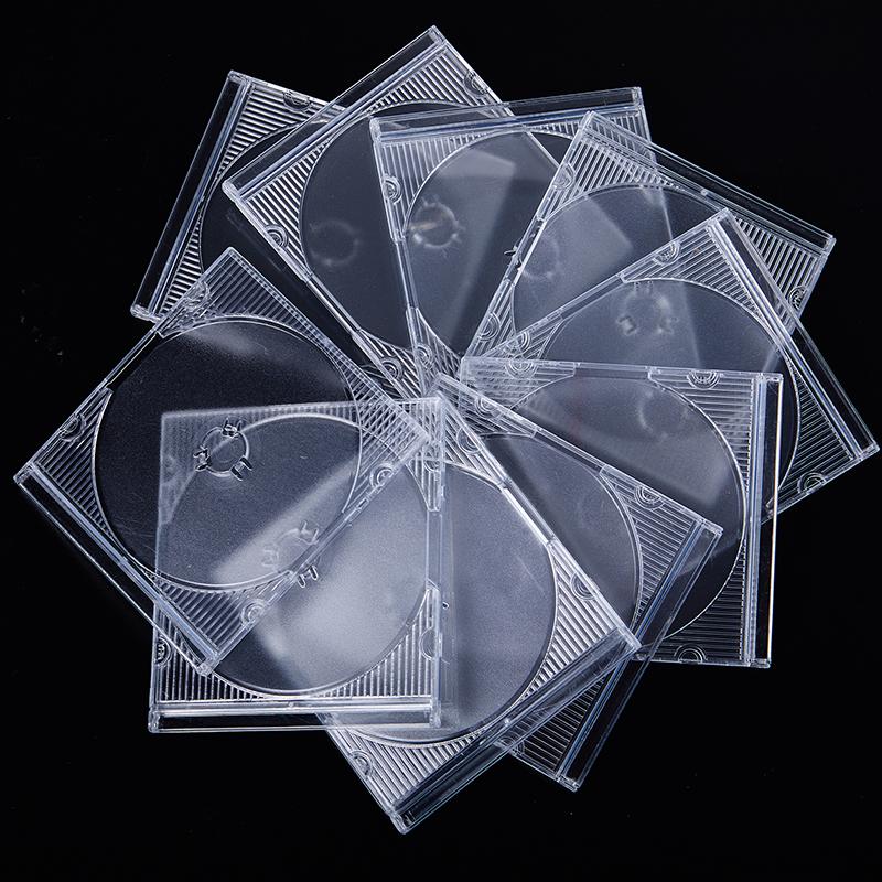 5/10 шт. Бытовые стандартные коробки для хранения одного диска, чехол для DVD, чехол для компакт-диска, пустой прозрачный пластиковый чехол для компакт-диска, коробка для компакт-диска