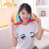 Cute Rainbow Shaped Pillow Kids Plush Toy Office Sleeping Neck Pillow Children's Room Soft Comfortable Cushion Home Decor