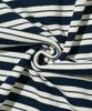TAILOR STUDIO Oxford Striped Collared Long Sleeve Tee (Navy/White)