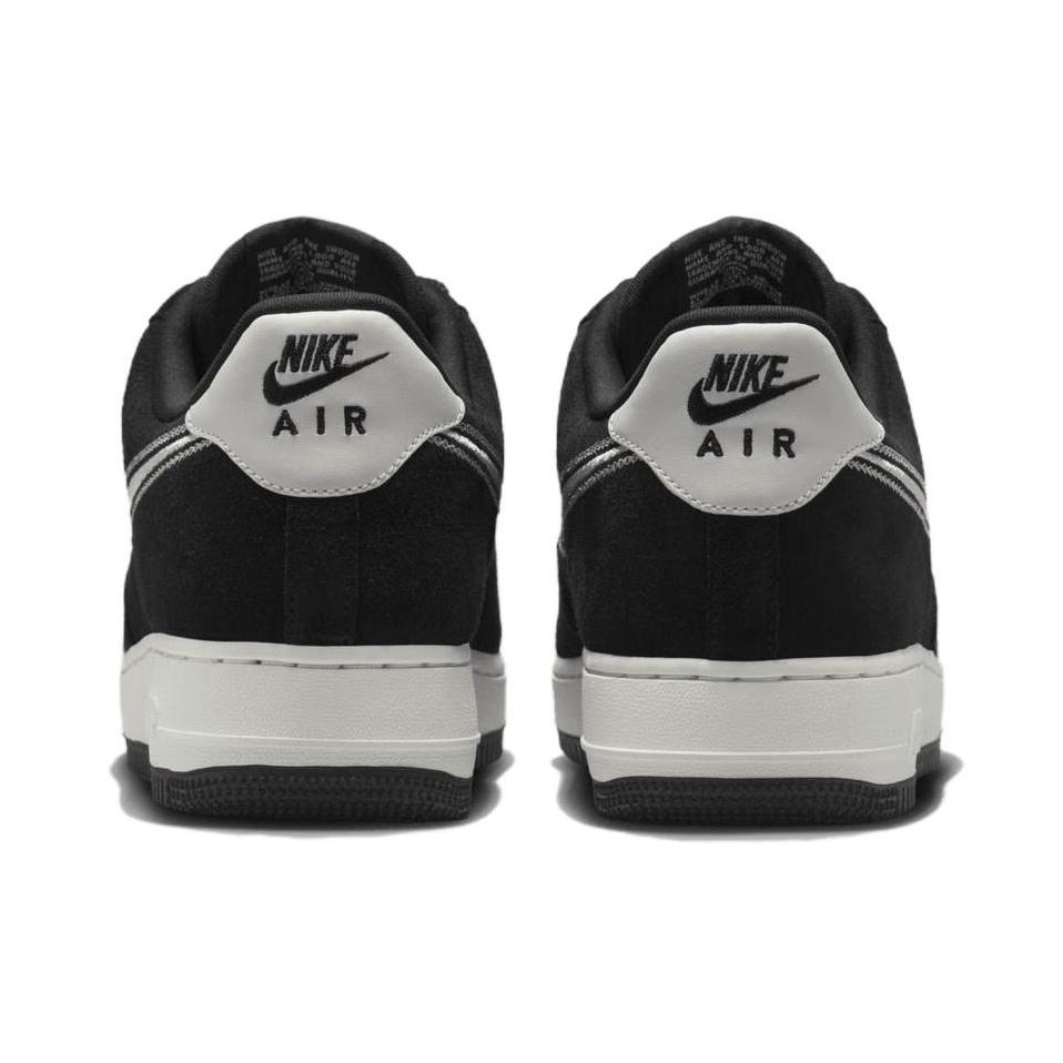 Nike Air Force 1 07 LV8 вышитый Swoosh - черные парусные кроссовки унисекс HJ4465-001