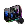 Автомобильный Bluetooth 5.0 FM-передатчик QC3.0 PD Type C Dual USB Автомобильное зарядное устройство Ambient Light Handsfree Mp3-плеер Поддержка TF-карты