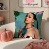 American Pop Rapper Singer Star DDoja Cat Cushion Cover Pillowcase Short Plush Invisible zipper Room Sofa Cushion Cover
