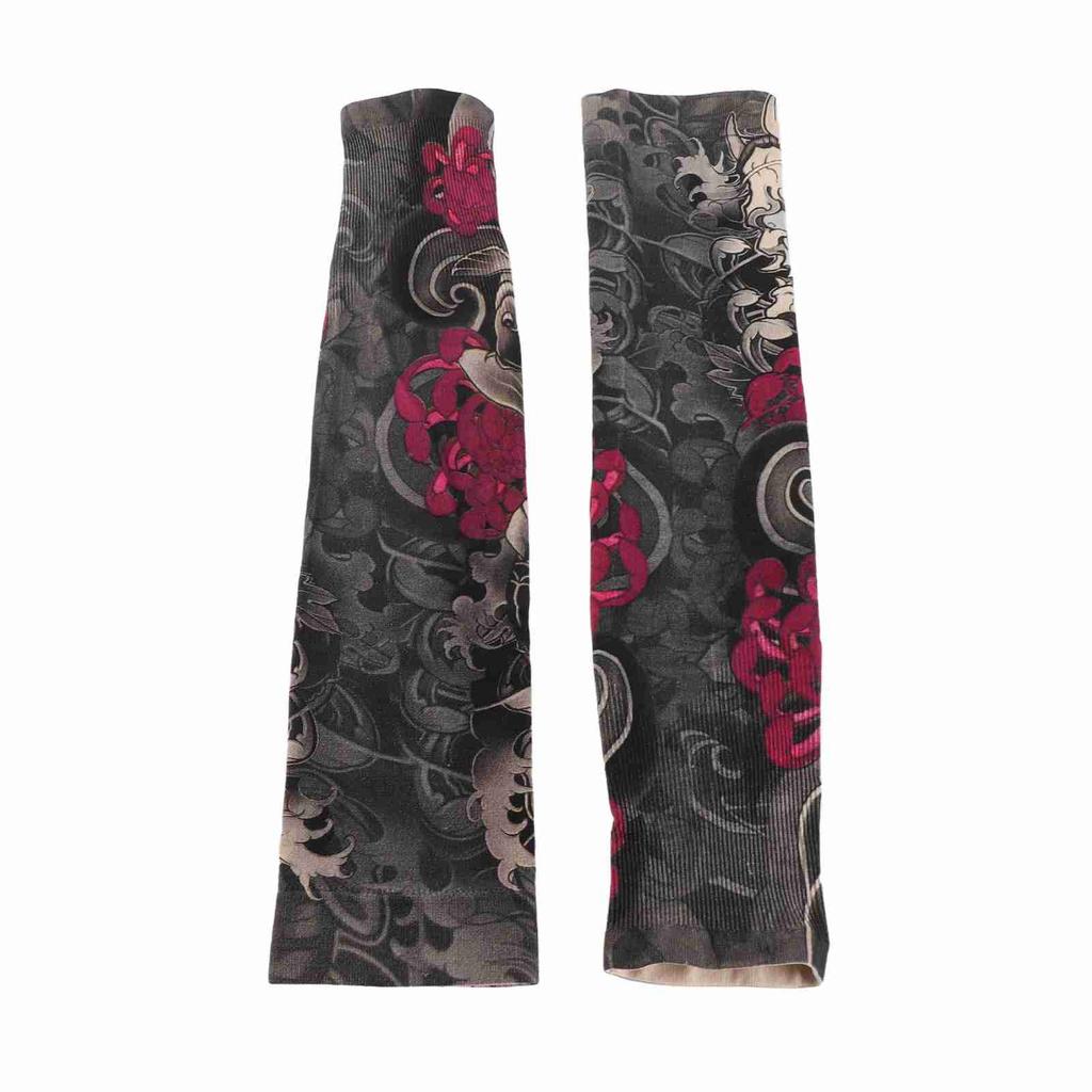 Мужские татуировки солнцезащитные рукава Ice Silk Cover Up Sleeve Body Protector для вождения